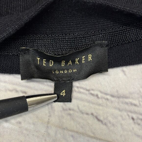 Ted Baker Women Long Sleeve Cardigan Sweater Size 4 Viscose Blend C036 -22 - Picture 6 of 14